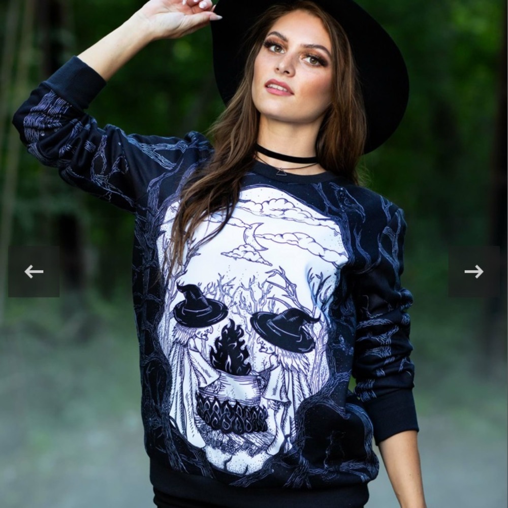 Toile and trouble unisex witch sweater